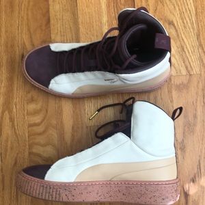 Puma Naturel super high top sneakers.